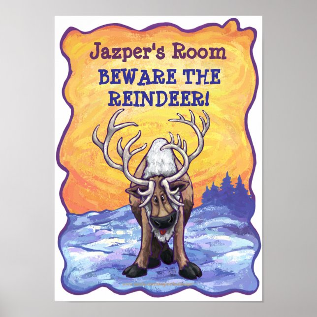 Reindeer My Room Poster (Front)