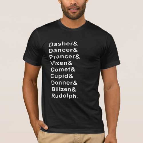 Reindeer Names T_Shirt