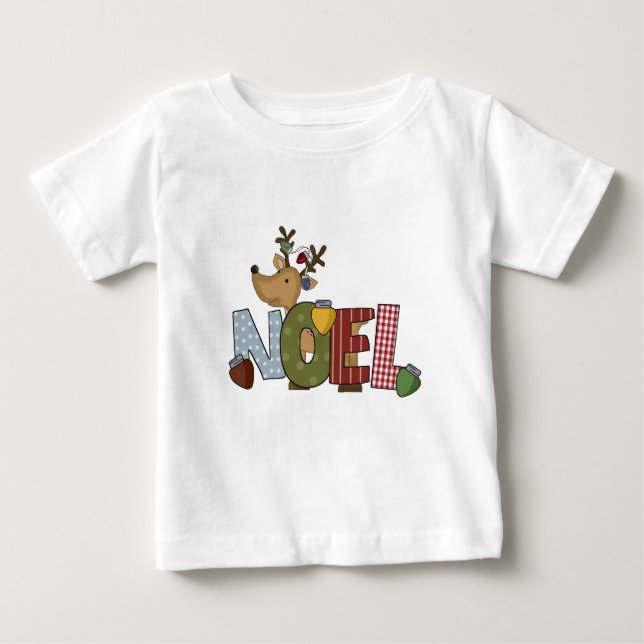 Reindeer Noel Holiday Tshirts and Gifts (Front)