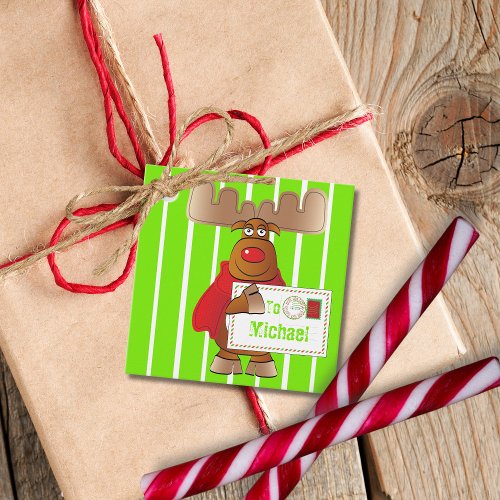 Reindeer North Pole Special Delivery Christmas Favor Tags