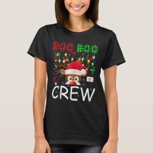 Reindeer Nurse Christmas Scrub Tops Boo Crew Nurse