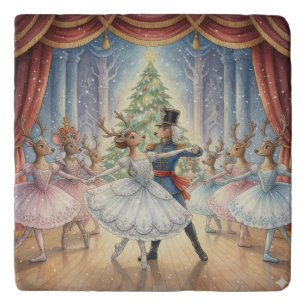 Reindeer Nutcracker Ballet, Trivet