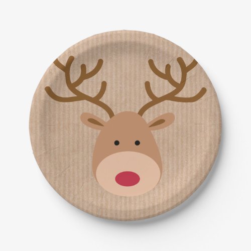 Reindeer Paper Plates