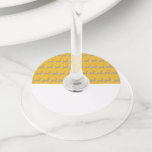 Reindeer Pattern Christmas Wine Glass Tags