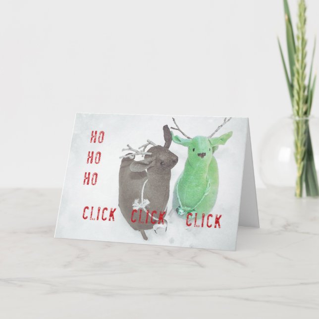 REINDEER PAUSE Greeting Card (Front)
