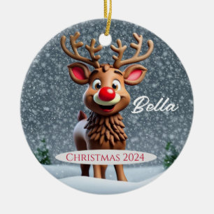 Reindeer Personalized Ornament