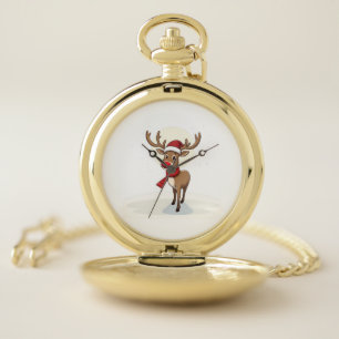Reindeer Pocket Watch
