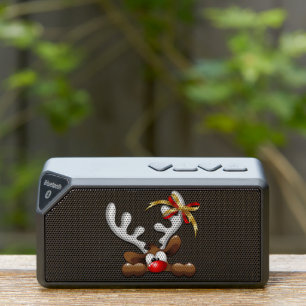 Reindeer Puzzled Funny Christmas Character Bluetooth Speaker