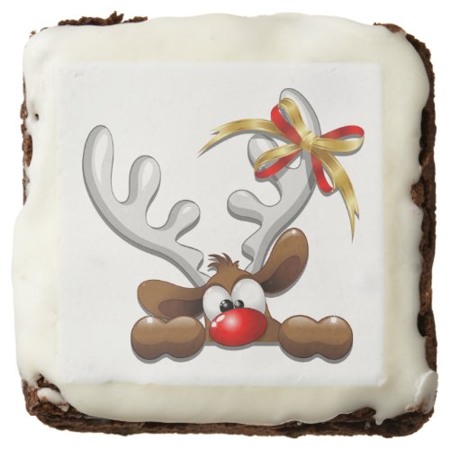 Reindeer Puzzled Funny Christmas Character Brownie