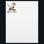 Reindeer Puzzled Funny Christmas Character Letterhead<br><div class="desc">Cute,  puzzled and funny Reindeer character,  looking like wondering what's going on,  or like saying "... already christmas?!",  or "... Halloween it's gone?... Can I come in... ?!". Original Vector Graphic Art,  Created on February 2011,  Copyright BluedarkArt.</div>