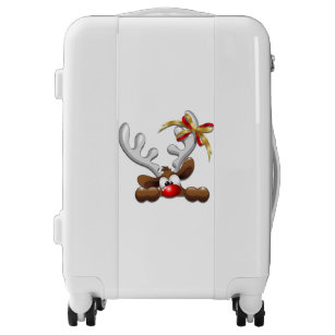 Reindeer Puzzled Funny Christmas Character Luggage