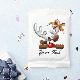 Reindeer Puzzled Funny Christmas Character Margarita Drink Mix