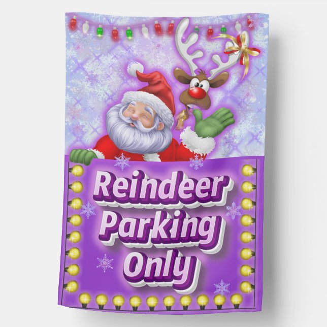 Reindeer Rest Stop House Flag (Front)