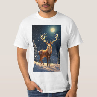 "Reindeer Revelry: Festive Men's T-Shirt Collectio