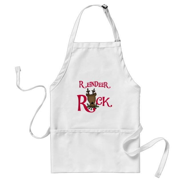 Reindeer Rock Adult Apron (Front)