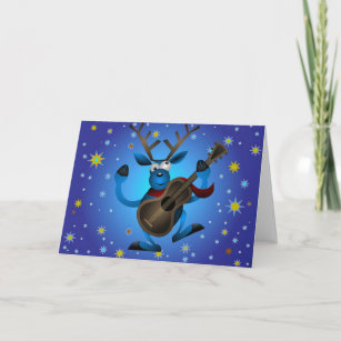 Reindeer Rock Greeting Card