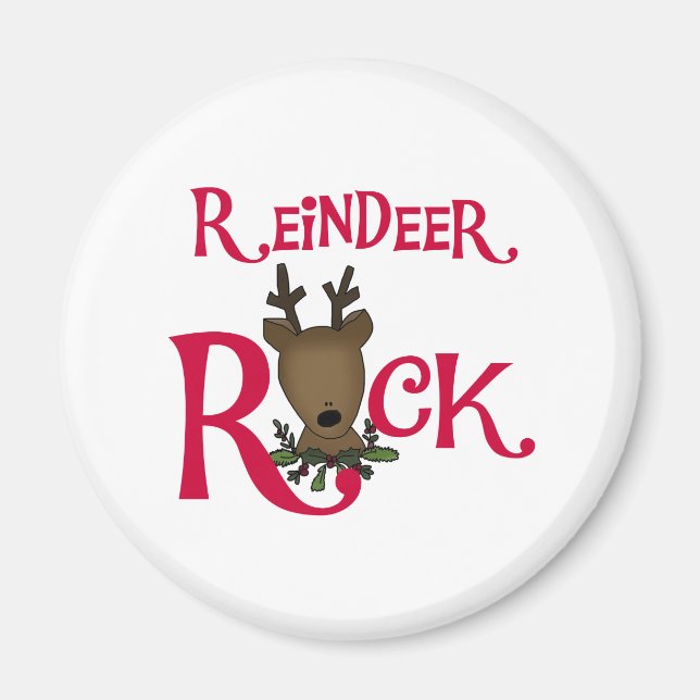 Reindeer Rock Magnet (Front)