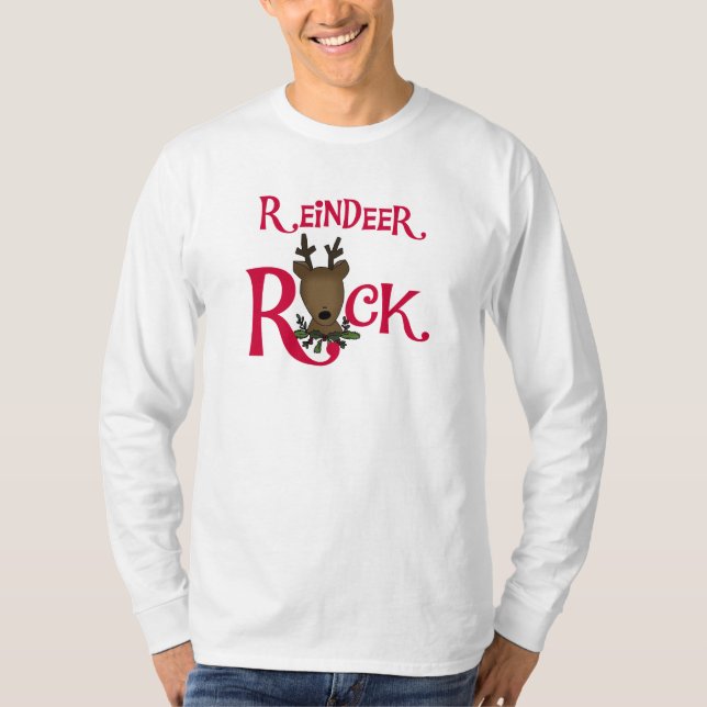 Reindeer Rock Tshirts and Gifts (Front)
