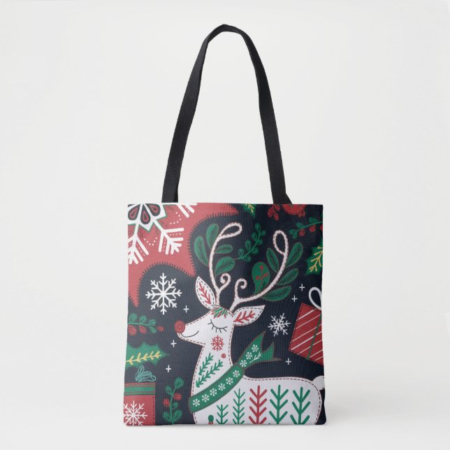 Reindeer Season Tote Bag (Front)