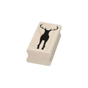 reindeer silhouette art stamp