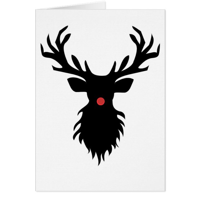 Reindeer Silhouette Cards (Front)