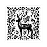  Custom Created by Stamp Personalized Reindeer Elk Deer Head  Pattern Name Stamps Holiday Gift Card Self Inking Rubber Stamper Customized  Decoration DIY LOGO Design Stamps : Handmade Products