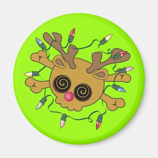 Reindeer Skull Magnet (Front)