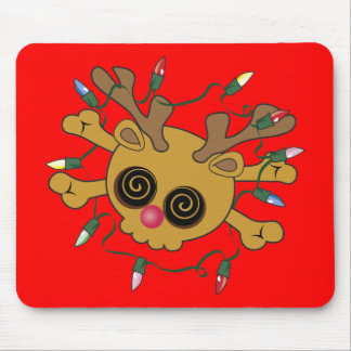 Reindeer Skull Mouse Pad