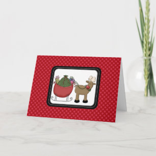 Reindeer & Sleigh Country Christmas Cards
