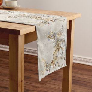Reindeer Sleigh Holiday Table Runner