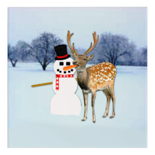 Reindeer Snack Acrylic Wall Art