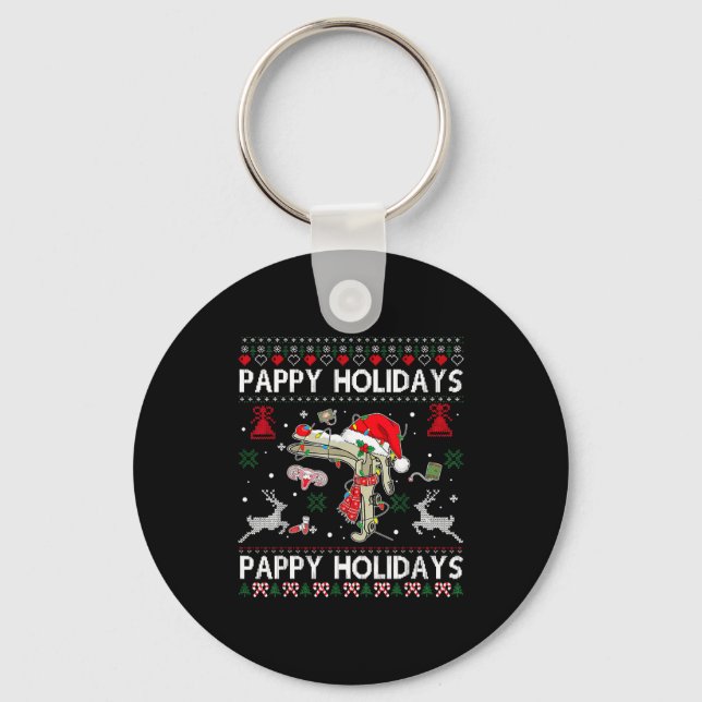 Reindeer Speculum Obgyn Nurse Ugly Christmas Obste Keychain (Front)