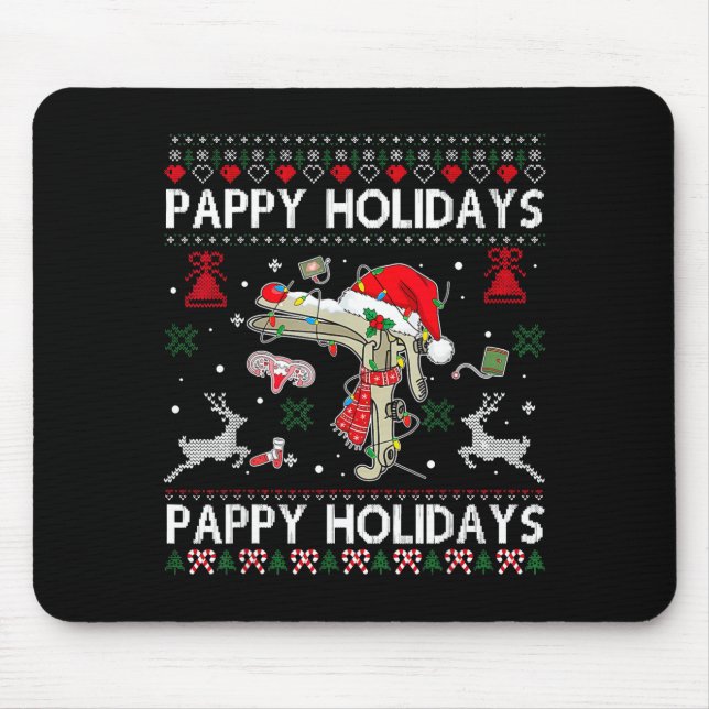 Reindeer Speculum Obgyn Nurse Ugly Christmas Obste Mouse Pad (Front)
