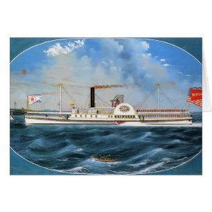 Reindeer Steamboat 1850 Cards