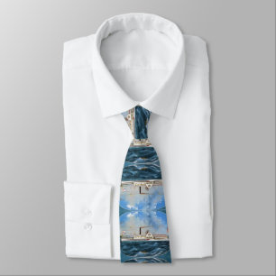 Reindeer Steamboat 1850 Neck Tie