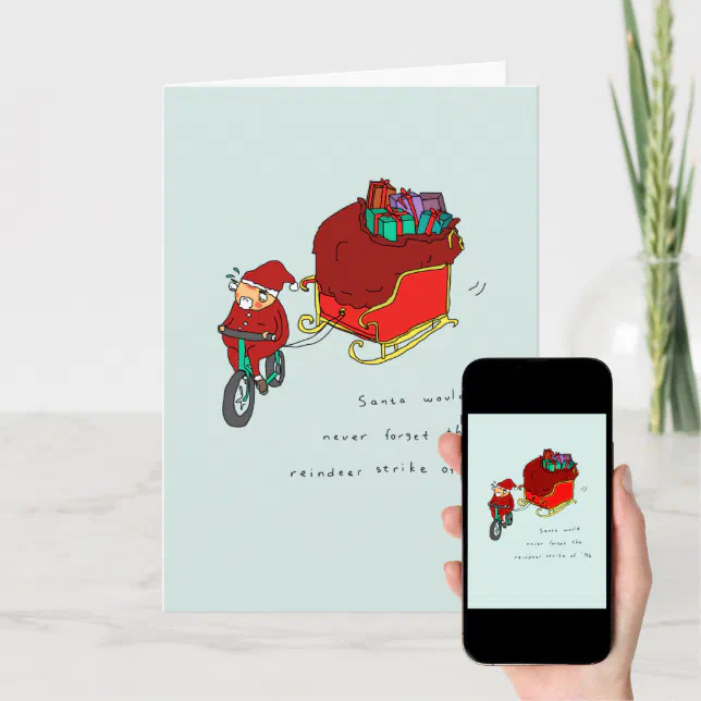 Cycling christmas card