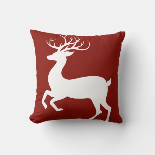 Reindeer Throw Pillow