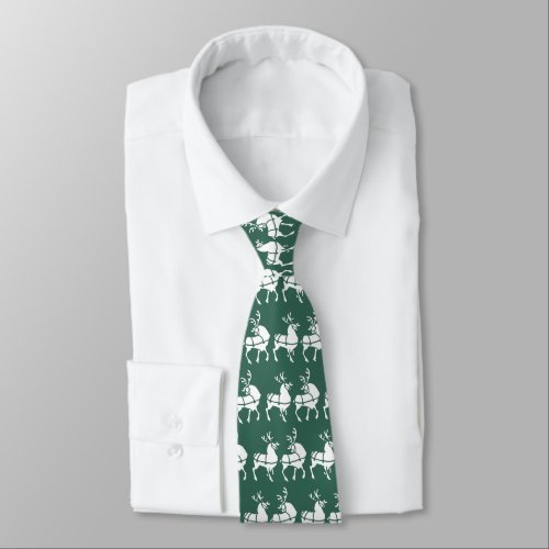 Reindeer Tie Festive Christmas Neckties  Gifts