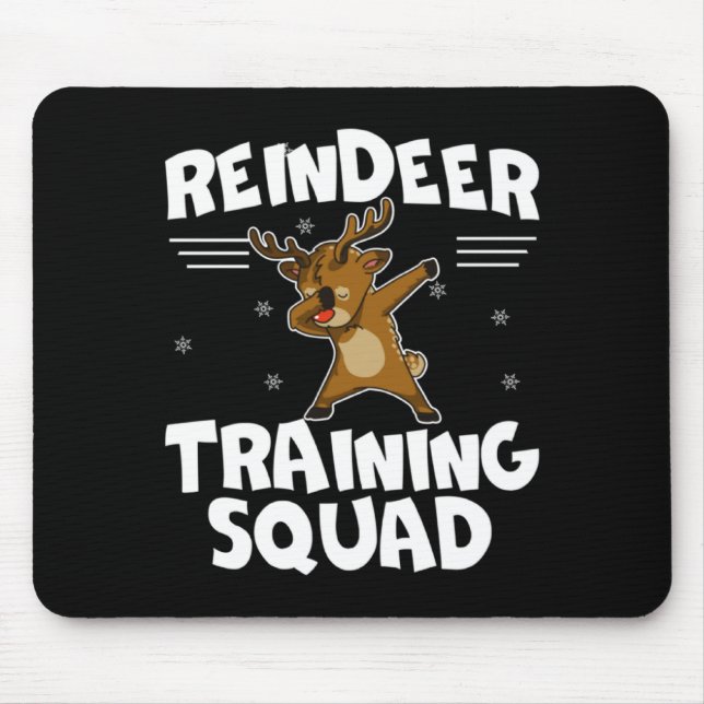 Reindeer Training Squad Deer Team Xmas Running New Mouse Pad (Front)