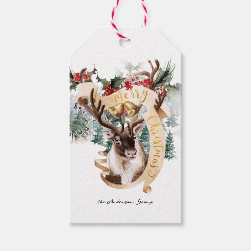 Reindeer  Tree Farm  Merry Christmas  Gift Tags