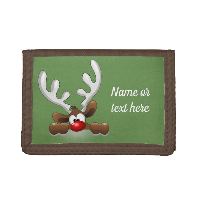 Reindeer Trifold Wallet (Front)