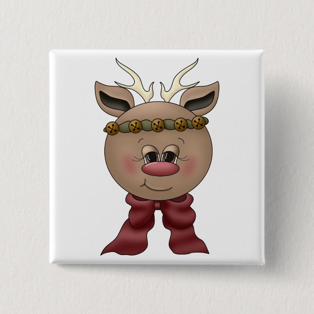 Reindeer Tshirts and Gifts Pinback Button (Front)