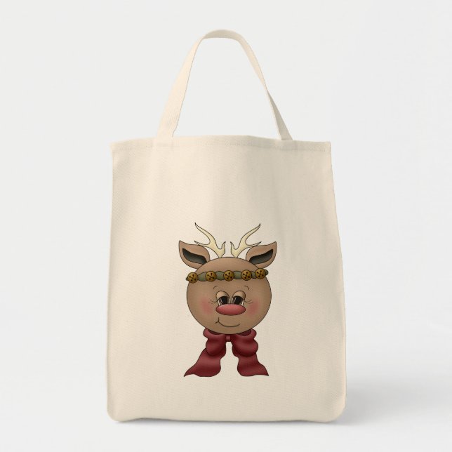 Reindeer Tshirts and Gifts Tote Bag (Front)