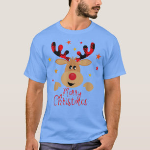 Reindeer Ugly Christmas Santa Merry Christmas Sant T-Shirt