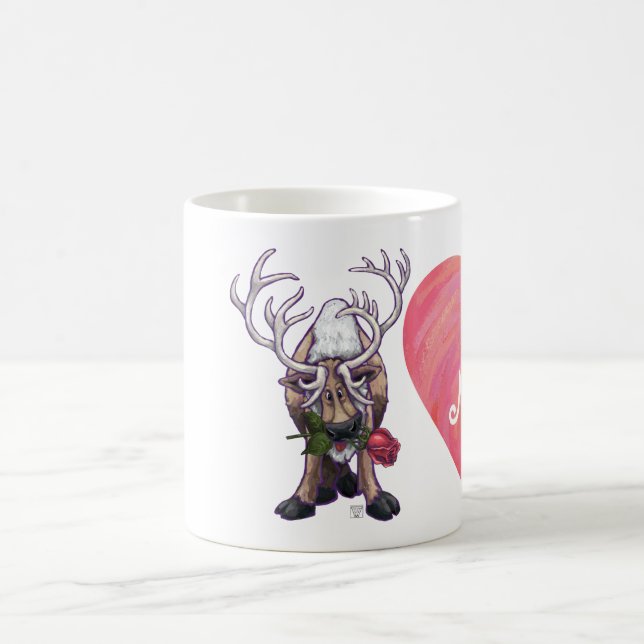 Reindeer Valentine's Day Color Morph Mug (Center)