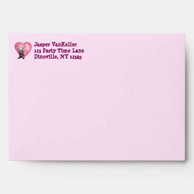 Reindeer Valentine's Day Envelope (Front)