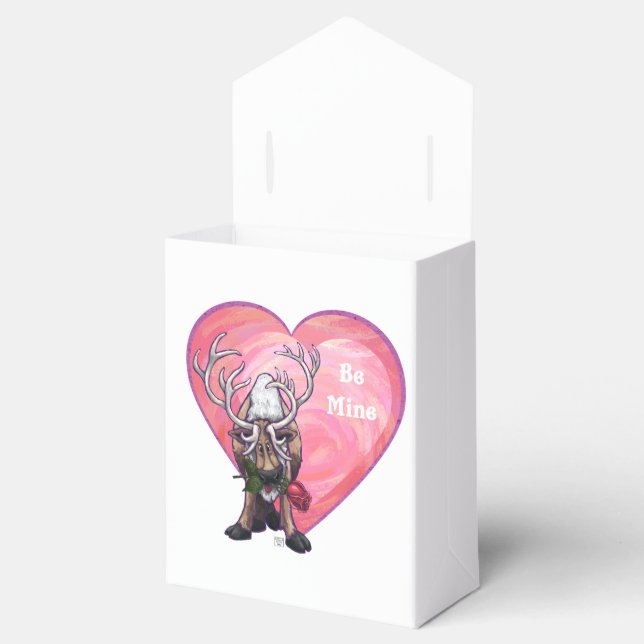Reindeer Valentine's Day Favor Boxes (Opened)