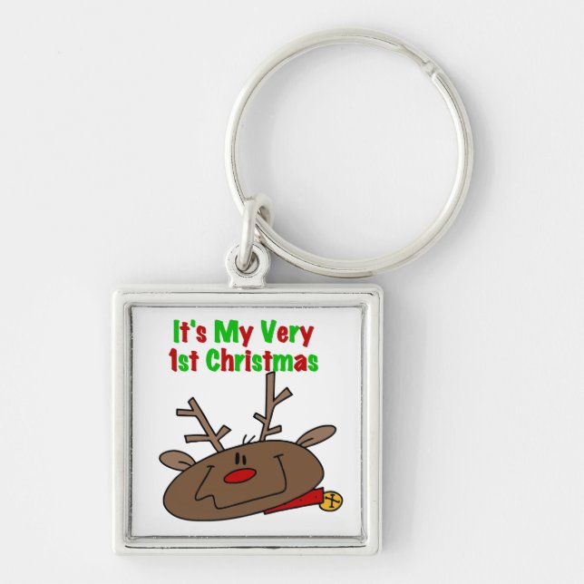 Reindeer Very 1st Christmas Keychain (Front)