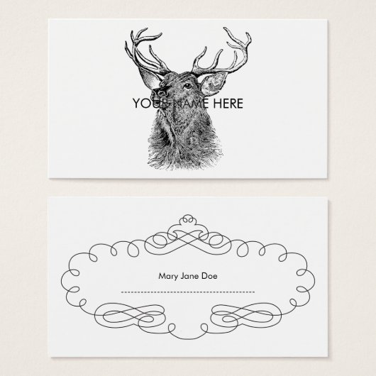 Reindeer Vintage Antler Hunter (Front & Back)