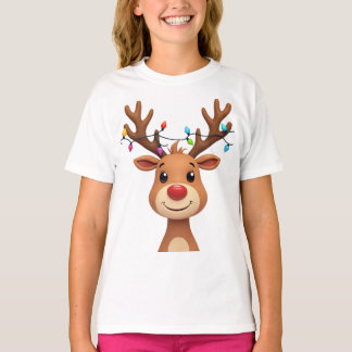 Reindeer with Christmas Lights T-Shirt